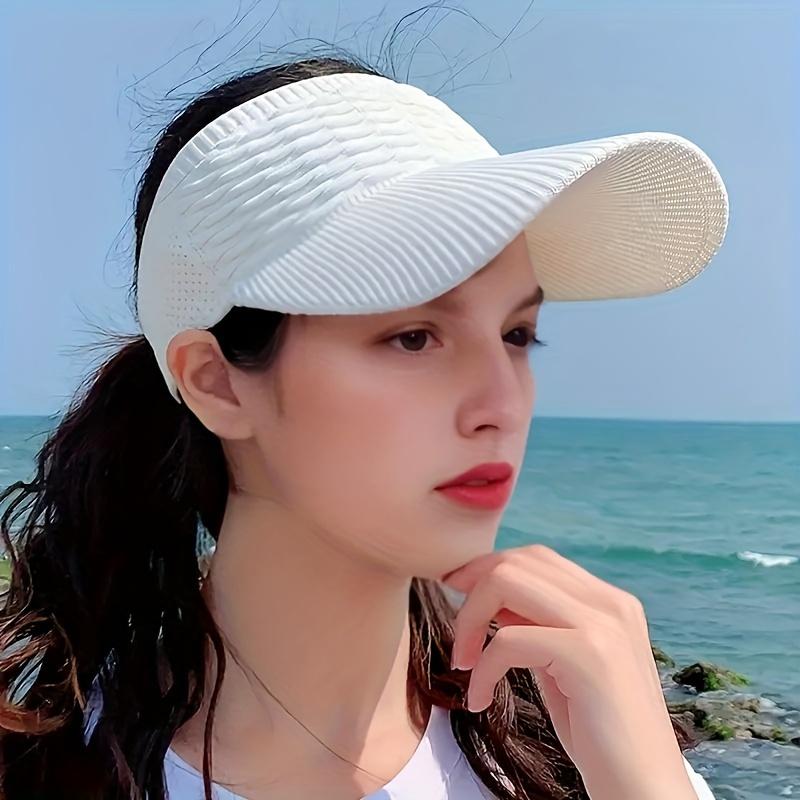 Fashionable Solid Color Sun Hat for Women - Lightweight and Breathable Sun Protection Hat for Summer Activities