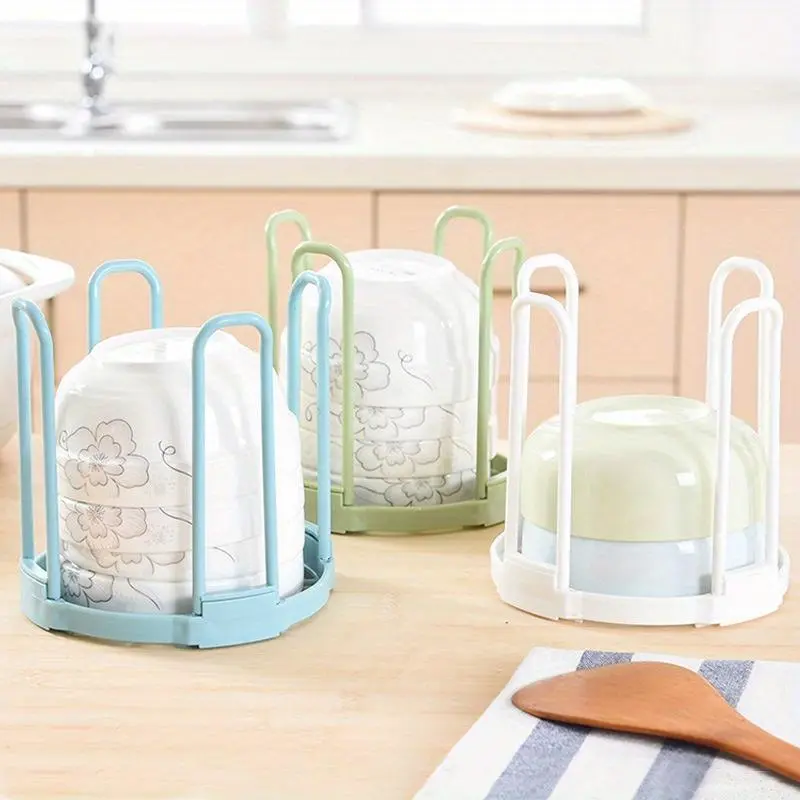 Dinnerware Bowl Plate Holder Drain Rack Storage Stand Drying Shelf Disassemble Kitchen Storage Rack Drainer Display Organizer