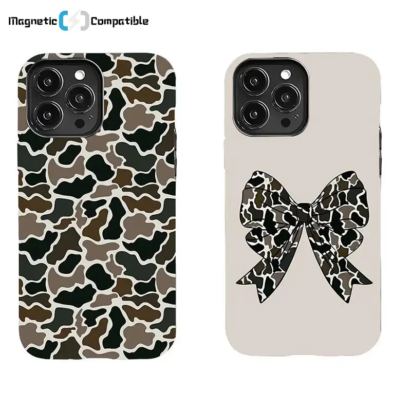 [Dual Layer 2 in 1][Magnetic Compatible] Marsh Old School Camo Couple Phone Case , Old School Matching Phone Case. Gift For BF & GF - Phone Cases Phone Cover Hard Case Tough 2-Piece Phone Case Suitable For IPhone 17/16/15/14/13/12/11 Pro Max/Plus And