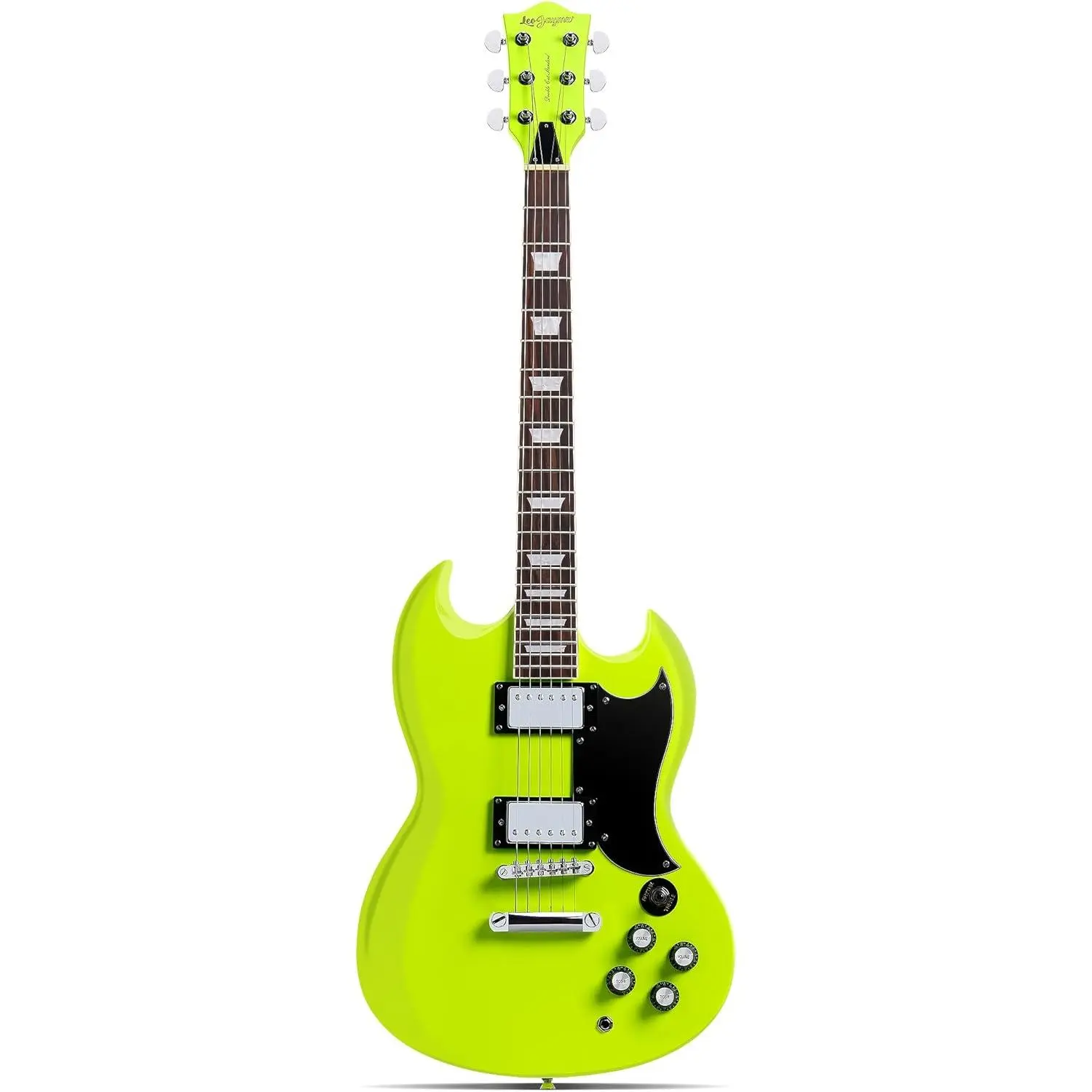 Leo Jaymz 39-Inch Solid Body Electric Guitar - Poplar Wood Body, Maple Neck, Laurel Wood Fretboard, Compatible with Amplifier & Effector for Great Music