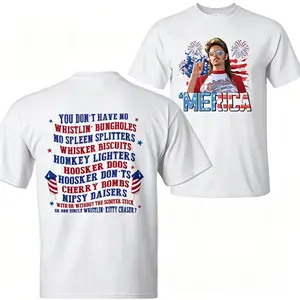 Joe Dirt Merica Fireworks Shirt, Party InThe USA4th Of July Shirt, IndependenceDay Tee, 2 Sided Graphic Printed UnisexClassic Cotton T-shirts Womenswear Top,Menswear Top in all Sizes,Comfort Colors Cotton Women's T-shirt Men's T-shirt