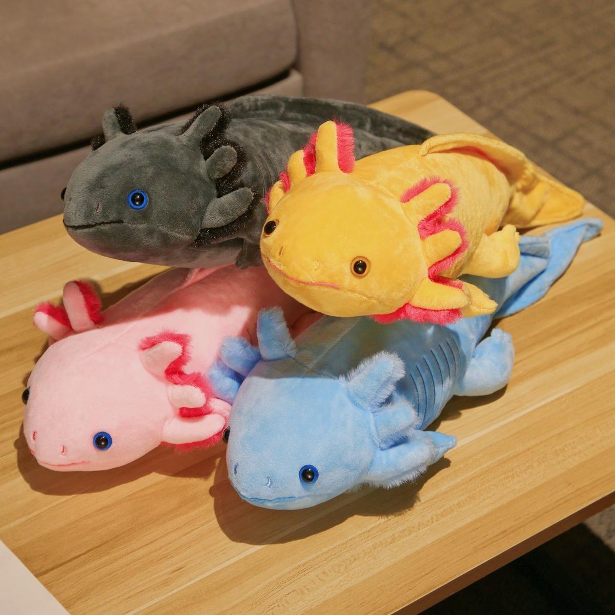 Axolotl Plush Toy, 1 Count Cute Super Soft Fluffy Stuffed Animal Plushie, Realistic Salamander Axolotl Plush Toy for Kids Gift Room Decor