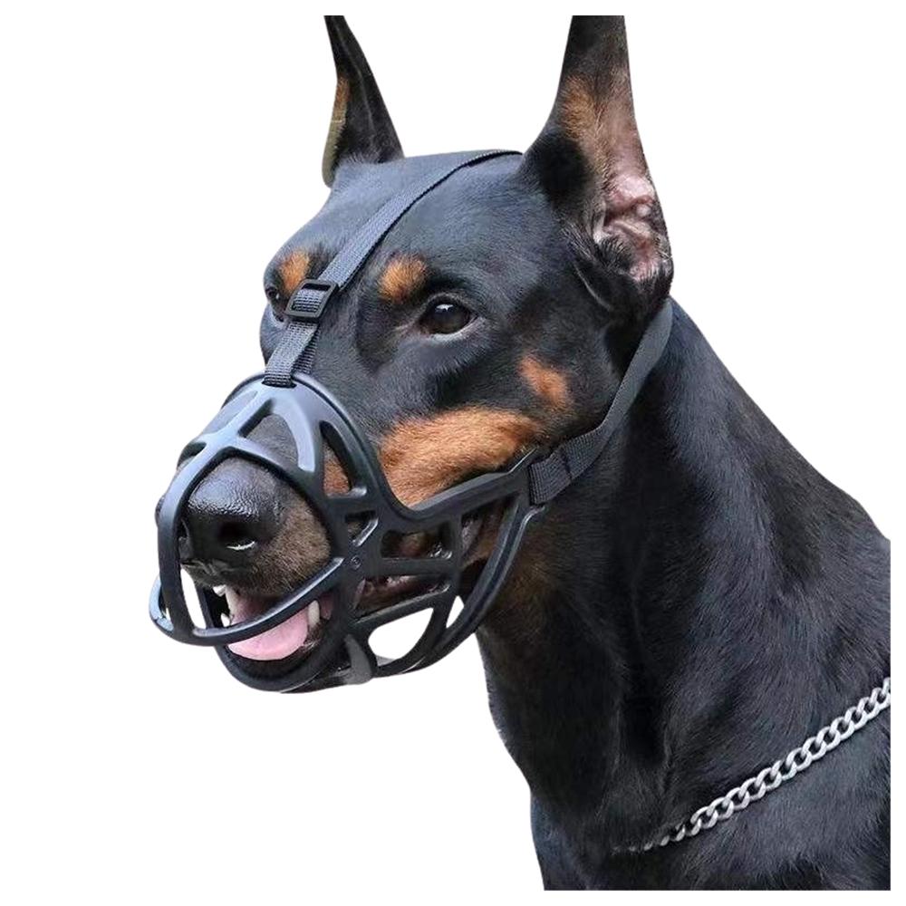 Adjustable Dog Muzzle, Hollow and Breathable Dog Muzzle for Small, Medium-sized and Large Dogs to Prevent Biting and Barking