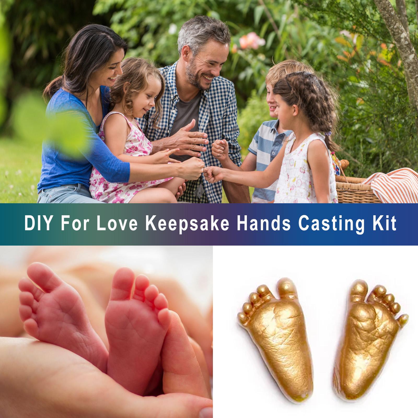 DOWMOO Diy For Love Keepsake Hands Casting Kit, Clone Powder Model Powder 3d Three-Dimensional Hand And Foot Film Technology Souvenir