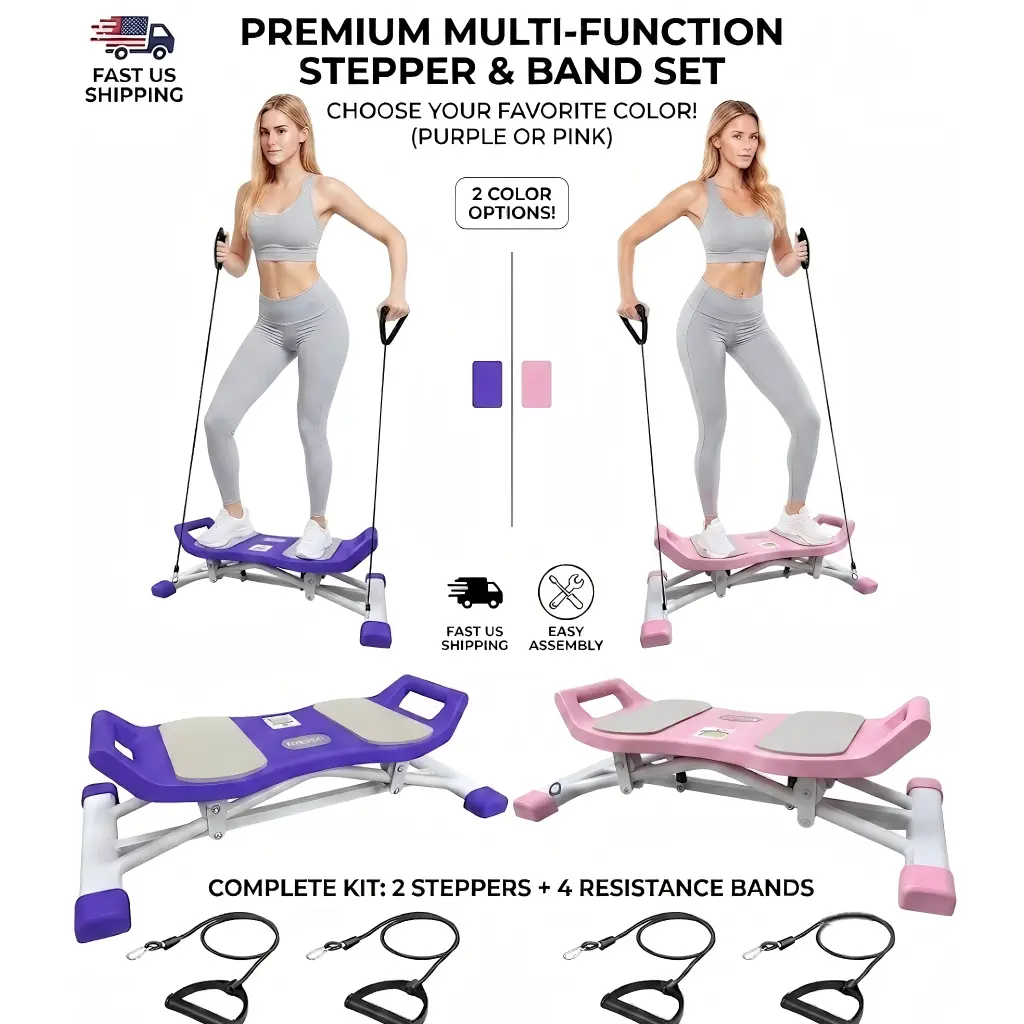 Balance Board for Adults, Mini Stepper with Resistance Bands – Home Ski Trainer with LCD Monitor, 300 lbs Capacity, Full Body Workout Wobble Board, Compact Home Gym Equipment teenage boy gifts takeaway bag