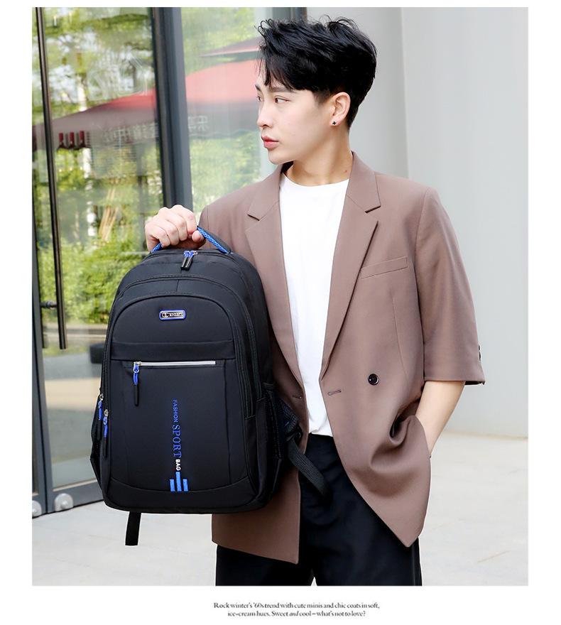 Multifunctional backpack, men's large-capacity business laptop backpack, travel bag, trendy student schoolbag, commuter bag