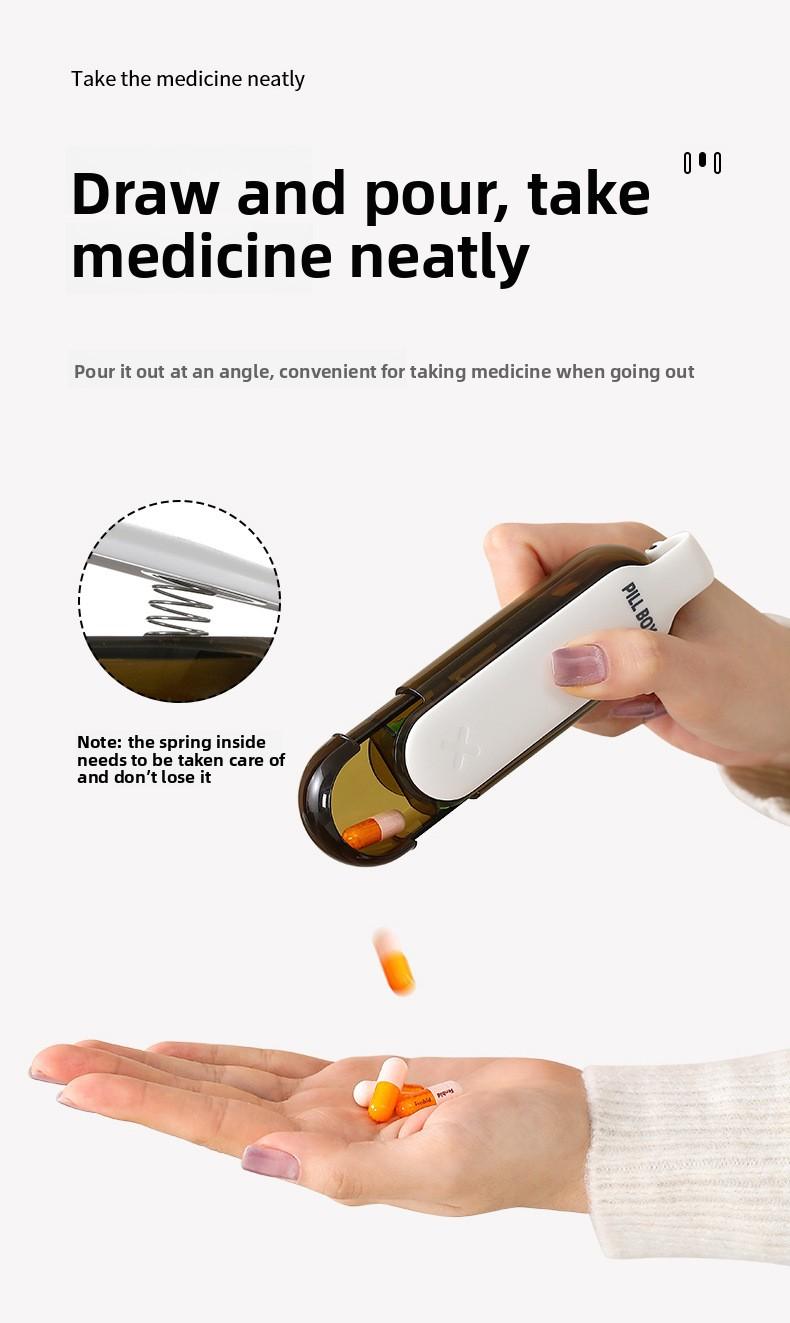 FaSoLa pill box is a portable medicine dispensing box, a mini pill compartment box for carrying with you, and a light-proof pill storage box