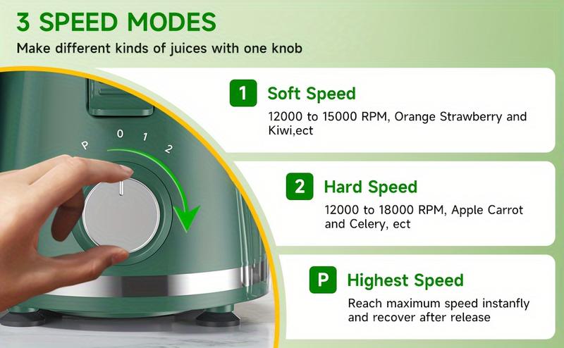 500W Powerful Centrifugal Juicer Machine - Wide Mouth Feed Chute For Easy Fruit And Vegetable Extraction, Easy Cleaning, Stainless Steel, BPA-Free, Dishwasher Safe, Space-Saving Design, Perfect For Healthy Living And Delicious Juice Recipes