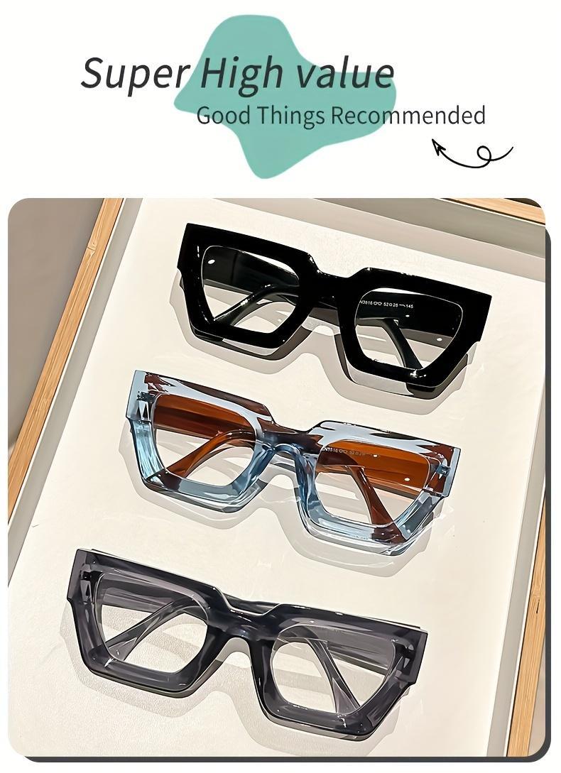 Oversized Leopard Print Blue Light Glasses with Clear Lens