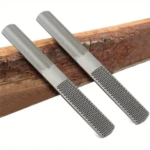 2pcs 4-in-1 wood files, a hand file and a round file, a wood file set for sharpening wood and metal tools.