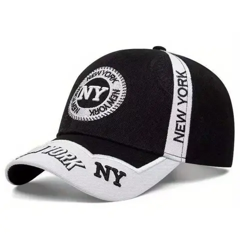 Embroidered NY baseball cap, NEW YORK letter duckbill cap, adjustable sun protection, unisex, high-quality, suitable for outdoor sports, leisure travel, and beach vacations, quality caps, Premium Quality Hats