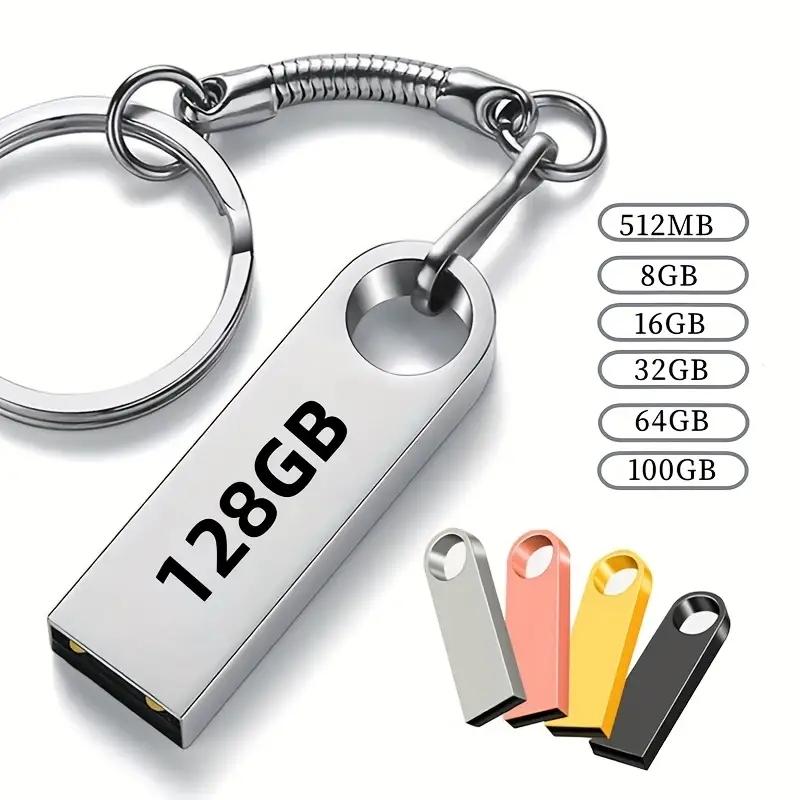 USB Storage Disk, USB Flash Drives, 512mb/32GB/64GB/100gb/128GB Capacity, Compatible with Phone, Laptop, External Data, Photos, Music Storage