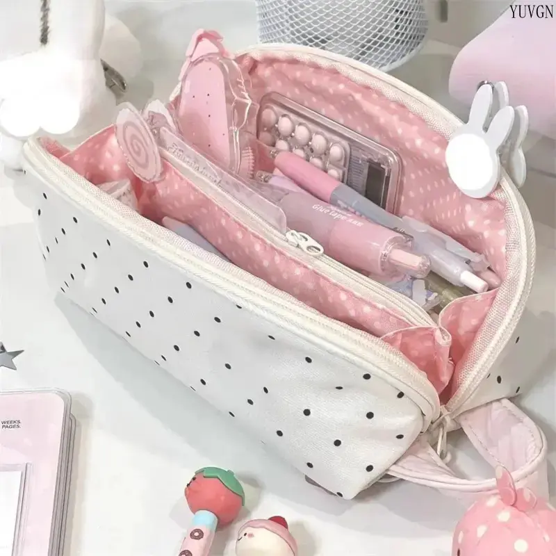 Double-Layer Pencil Storage Organizer - Large-Capacity, Multi-Pocket Gym Bag Accessory for Back-to-School