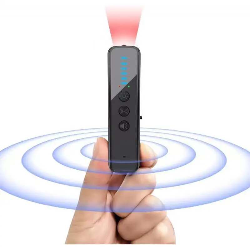 Upgraded Hidden Camera Detector - A-Powered Anti- Spy Device, GPS Tracker & Bug Detector, Portable RF Signal Scanner for Hotels, Travel, Home & Office (Black)