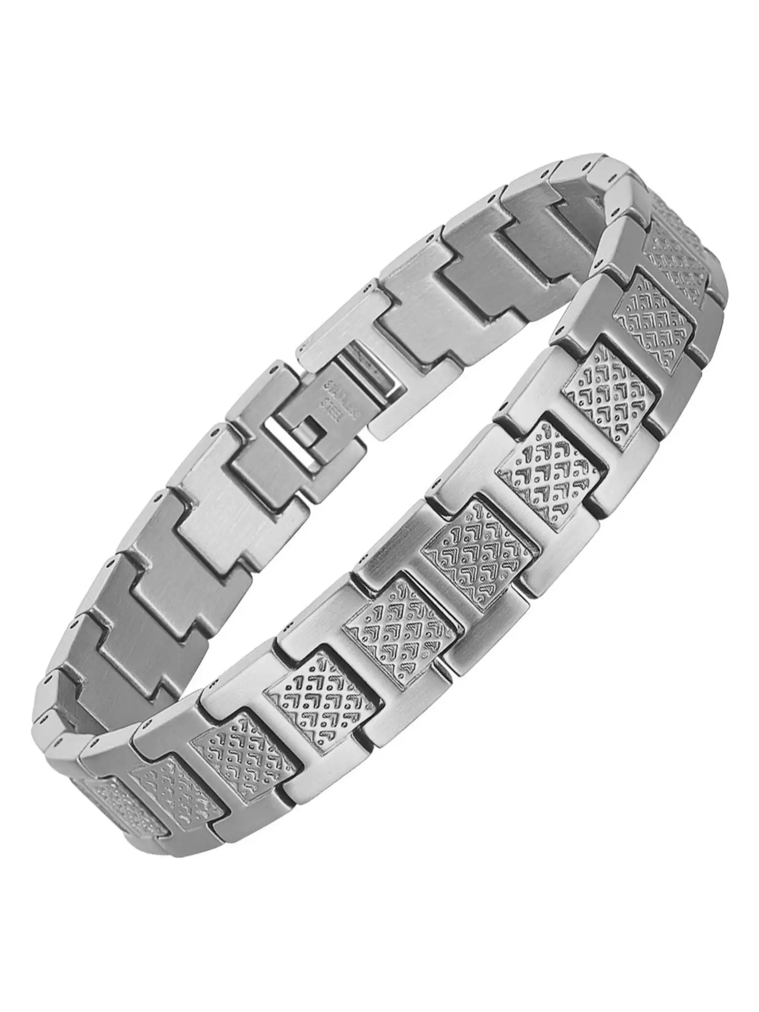 Elegant Stainless Steel Bracelet, Crocodile Pattern Titanium Steel Bangle, Men's Holiday Gift, Casual Wearable Accessory, All Seasons