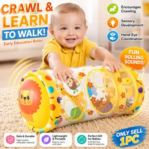 1pc crawling aid teaching tool Indoor Play Equipment with Fun Rolling Sounds, excluding the air pump. Specifically designed for boys and girls to use while learning to crawl on the floor, it is a great early education product.