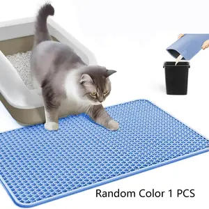 Cat Litter Mat, Kitty, Dual-Layer Honeycomb Design, Waterproof Urine Resistant Non-Slip, Easy Clean, Reduces Waste, Ideal for Pet Owners