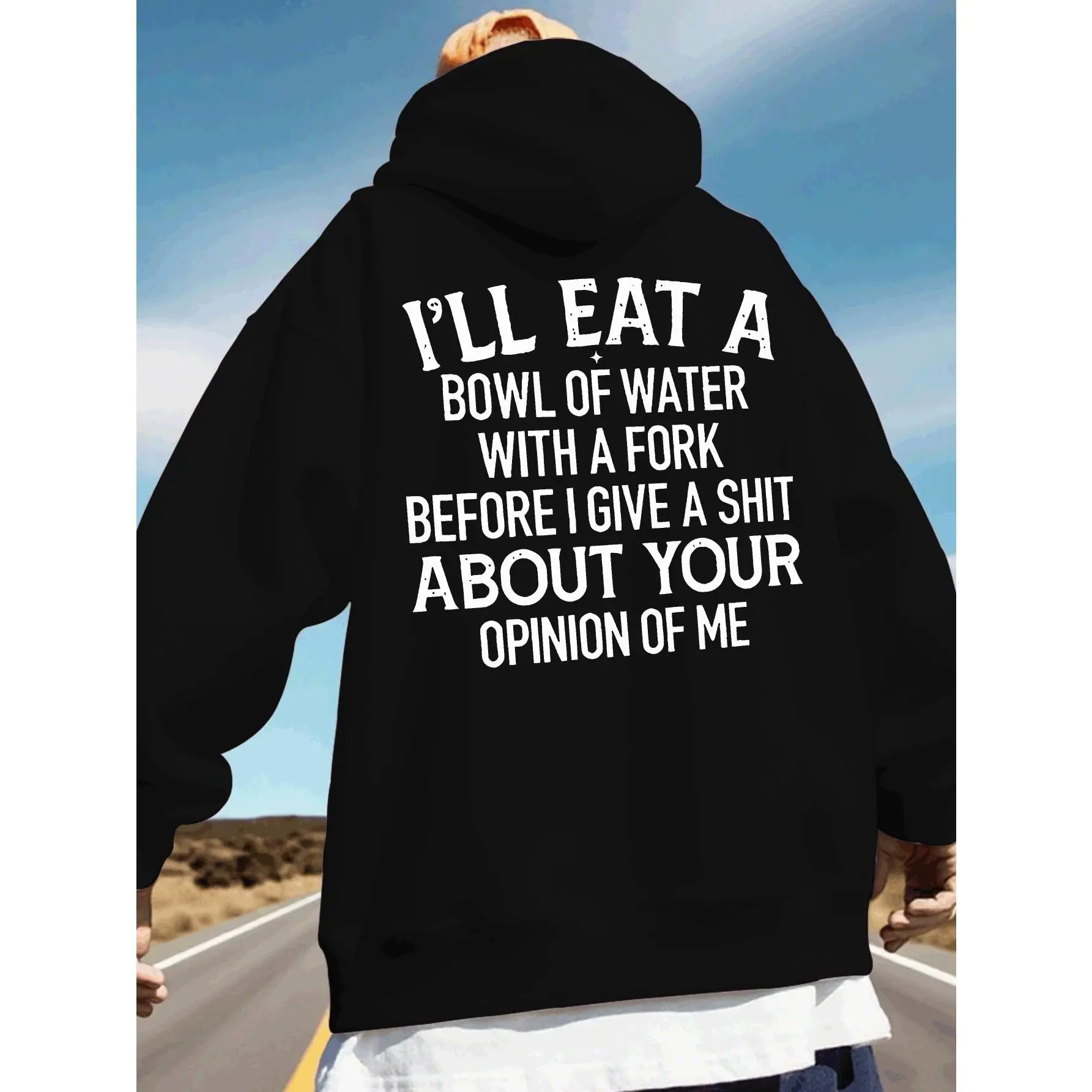 Trendy Men'S Oversized Sweatshirt for Autumn And Winter Featuring a Stylish Back Print, Suitable for Both Sports And Casual Wear.This Loose-Fitting Hoodie Includes a Kangaroo Pocket, And Is Machine Washable,