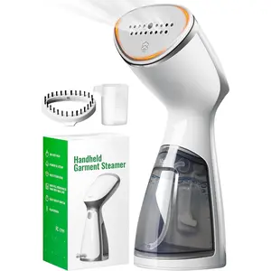 Portable Travel Handheld Steamer for Clothes, Garment Wrinkle Remover, 1000W Strong Penetrating Fabric Steamer, for Home, Office, Travel (ONLY FOR 120V) -White