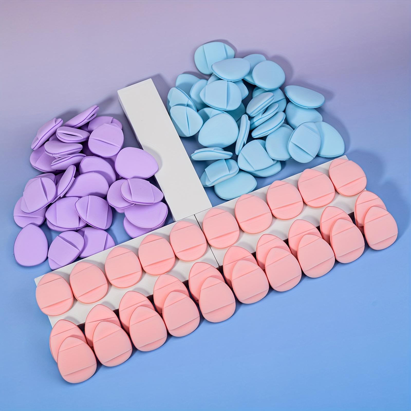 15/30/90pcs Mini Air Puff Sponges, Nonlatex Mixed Sponges, Air Cushion Puffs, Makeup Sponges, Hydrophilic PU, Unscented, Suitable for Liquid Foundation, Powder, Concealer, for all Skin Types