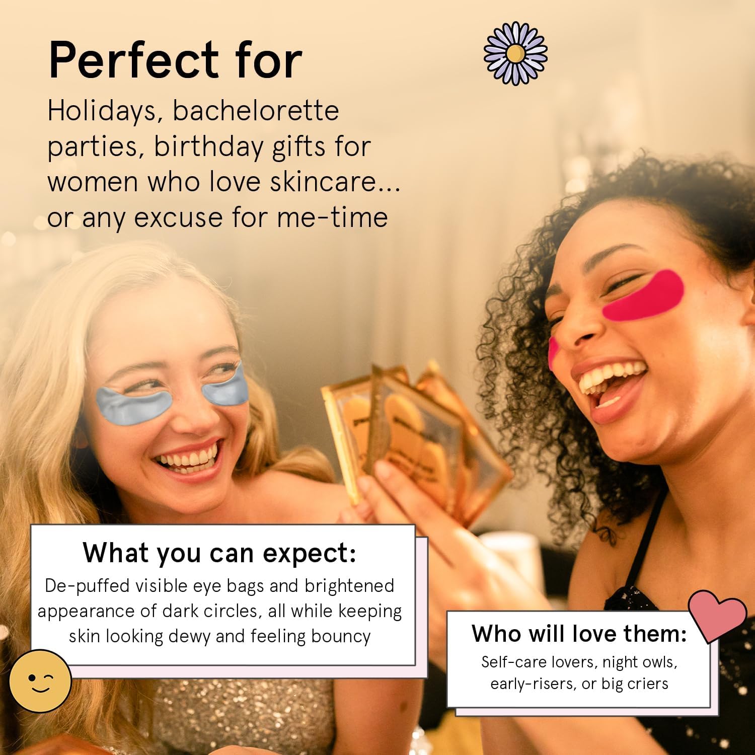 24k Gold Collagen Eye Gel Patches, Eye Mask for Wrinkles and Puffiness, Hydrating Eye Patches, Formulated for Puffy Eyes & Dark Circles, Eye Care Mask for Women & Men, Dark Circle Eye Mask