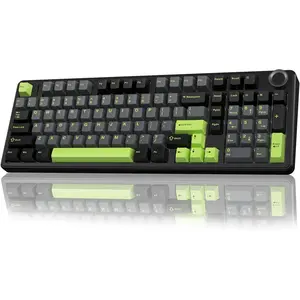 F99 Pro  Mechanical Keyboard with Knob,Creamy Sound,Tri-Mode BT5.0/USB-C/2.4GHz Hot Swappable Keyboard,Gasket Structure,RGB Backlit  Gaming Keyboards