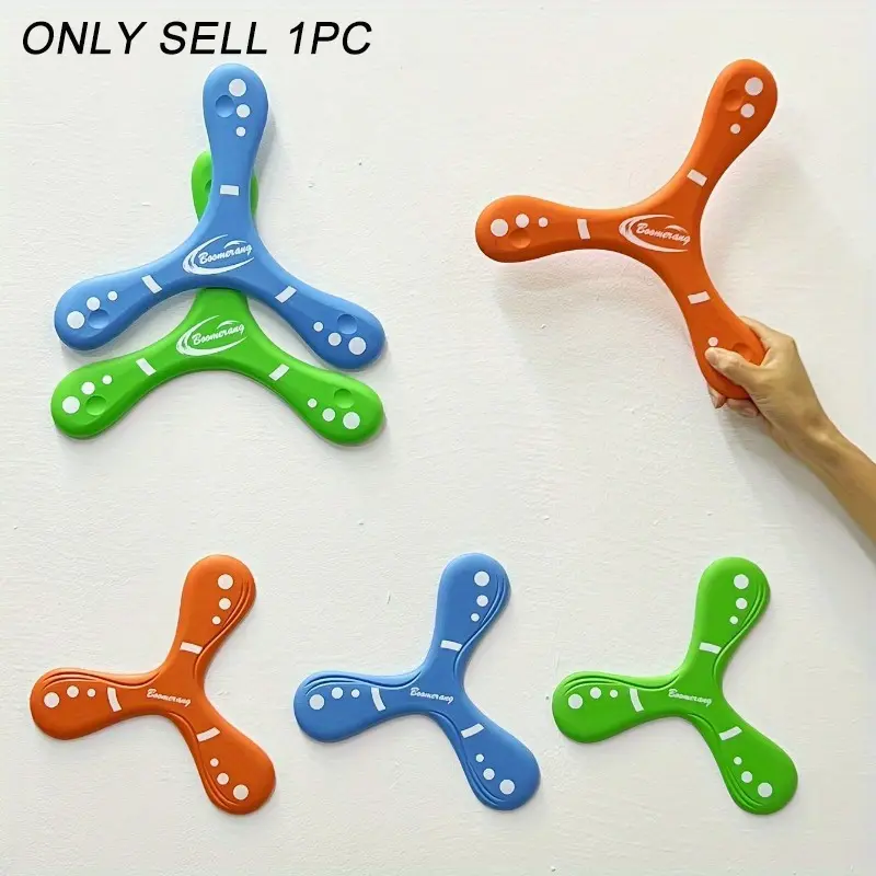 Soft Gel Three-Leaf Boomerang, Lightweight and Easy to Use, Safe Material, Ideal for School Breaks, Camping, Outdoor Games, Suitable for Elementary Students
