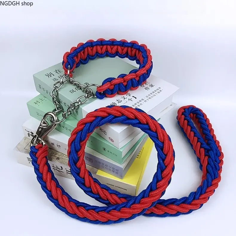Braided Rope Dog Leash, Durable and Adjustable with a Heavy-Duty Metal Hook for Outdoor Walking, Training, and Sport Ready Adventures