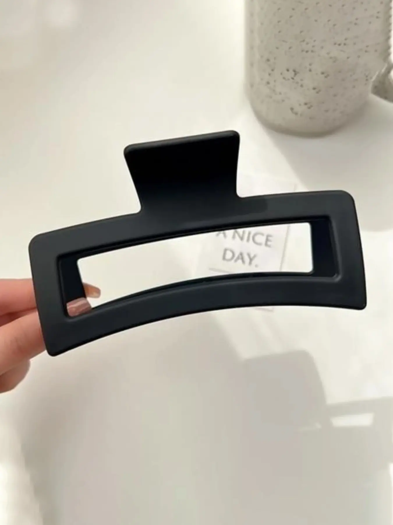 5 Inch Extra Large Hair Claw, Xl Giant Hair Clip, Ultra-Large Matte Non-Slip Rectangular Hairclip, Perfect for Thick Long Hair, Fashion Hair Accessories