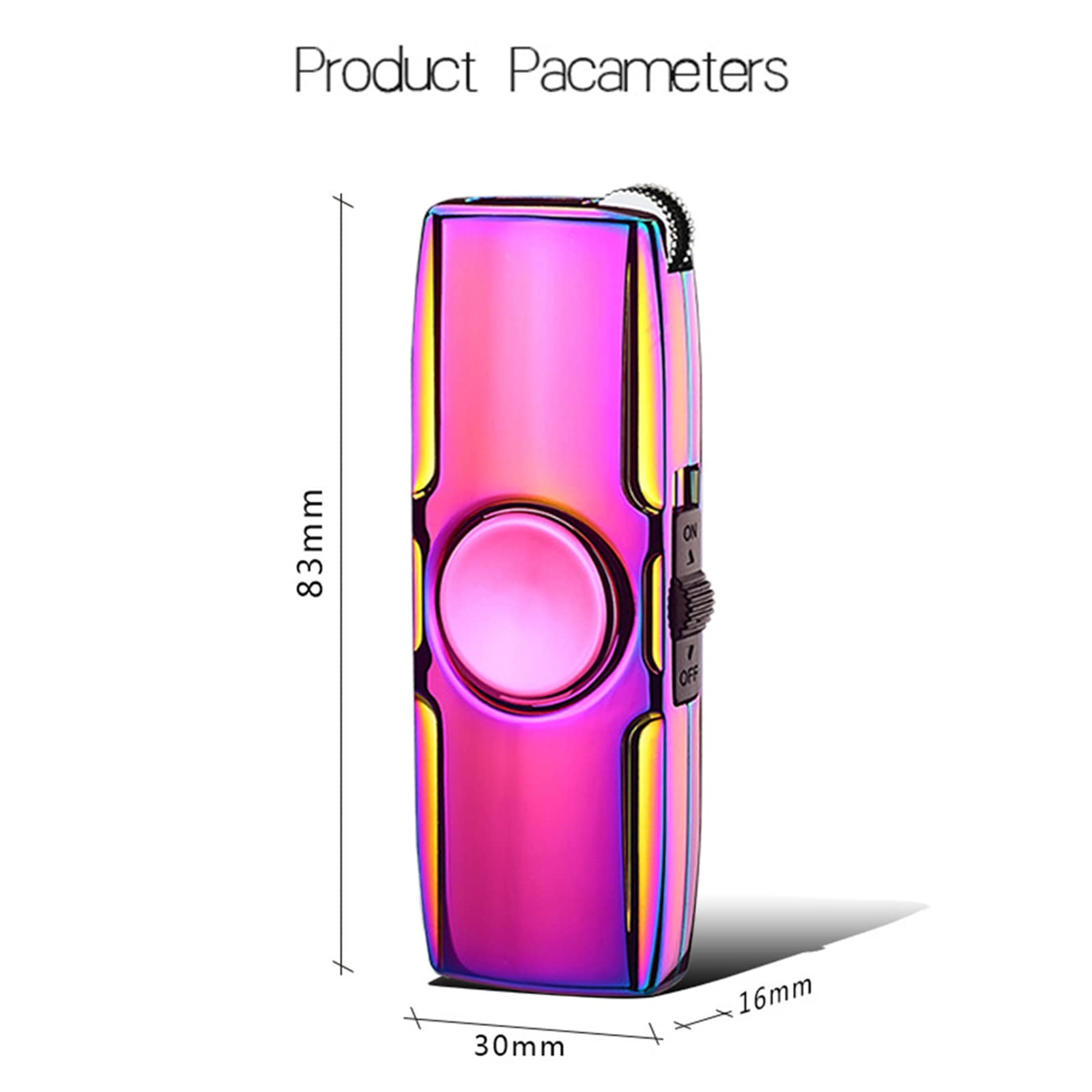 Cool Lighters, Creative Jet Dual Flame Windproof Lighters,Adjustable Flame Refillable Butane for Gifts Mens Lovers Kitchen (Butane Not Included)