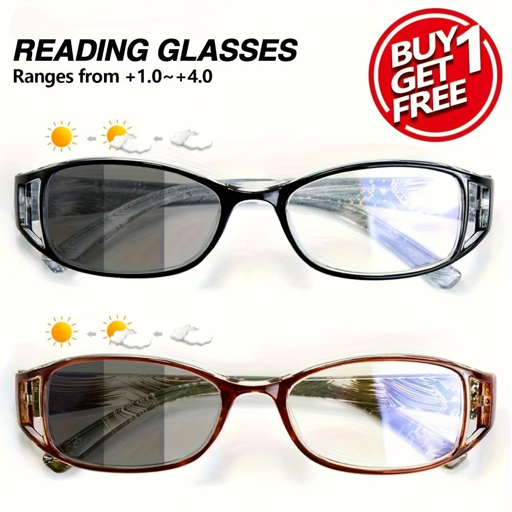 2 Pairs Fashion Rectangular Reading Glasses Ultra Lightweight High Definition Lenses Elegant Unisex Eyewear Thoughtful Gift Choice