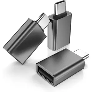 USB C to USB Adapter 3 Pack,USBC Male to A Female 3.0 OTG MacBook Pro/Air USB Adapter,Type C Thunderbolt 4 Converter for Apple iPhone 16 15,Mac,iPad,Microsoft Surface,Samsung Galaxy S25 S24