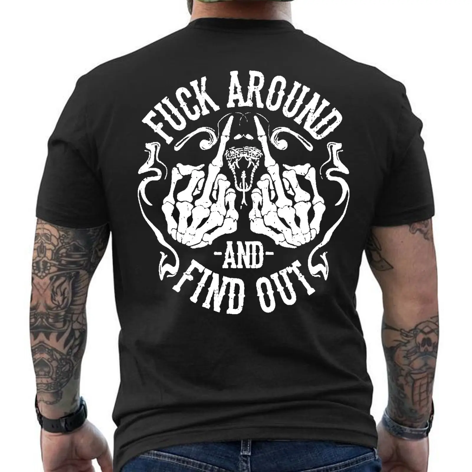 100% Cotton 180gsm Fuck Around and Find Out T-Shirt | Oversized Statement Tee | Edgy Streetwear | Bold Unfiltered Vibe | Gritty Humor Gift