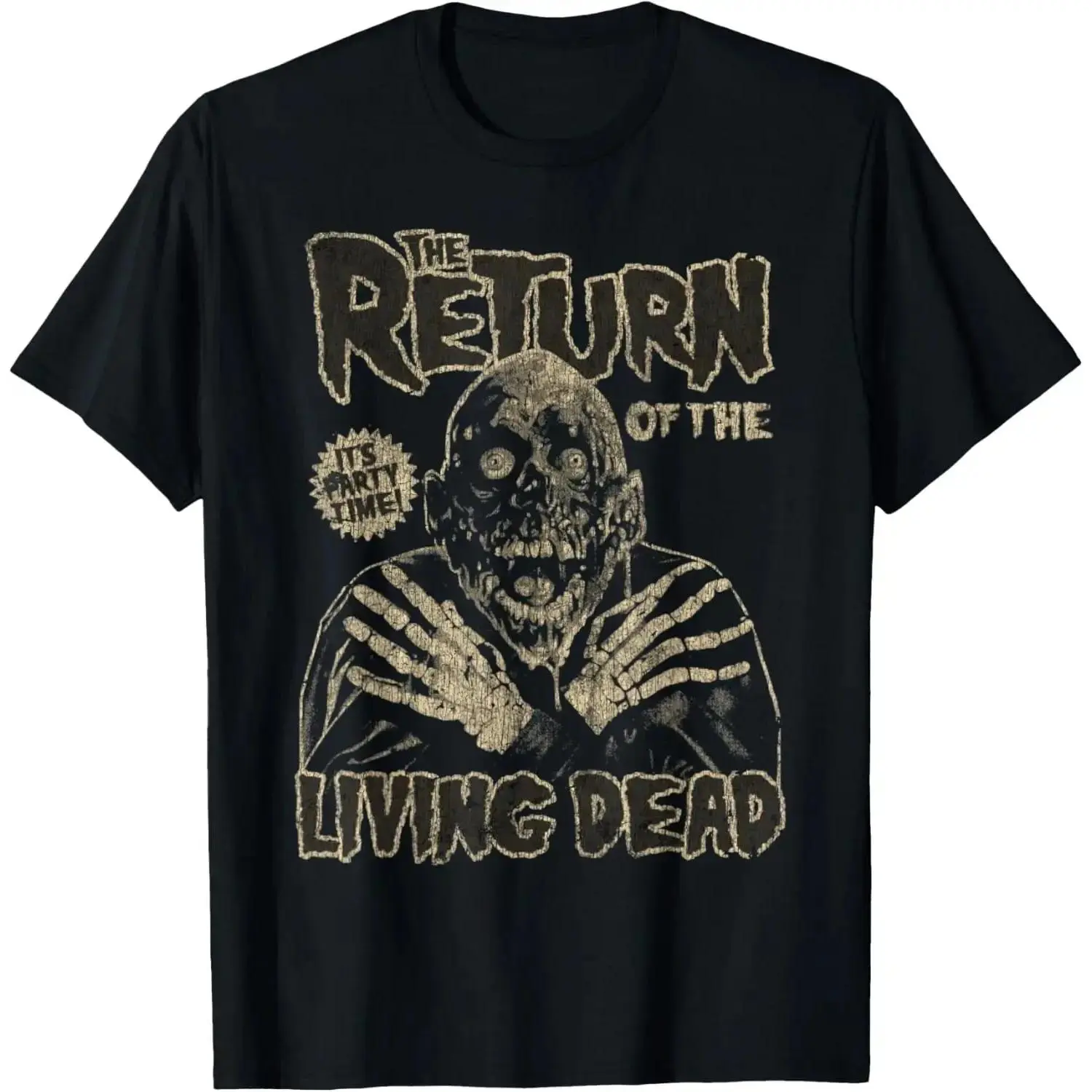 Men's Vintage Return of the Living Dead Graphic T-Shirt, Menswear Round Neck Short-Sleeve Top for Horror Fans, Shortsleeve, Vintage T Shirts, Zombie, Graphic Tee, Vintage Graphic Tees, Zombie Print