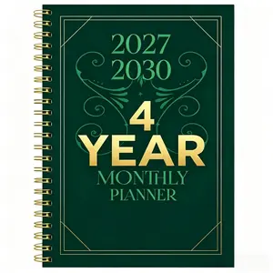 2027-2030 Monthly Planner/Calendar - January 2027 to December 2030, 4-Year Monthly Planner, Color-Themed Cover Design Notebook, Yearly Calendar Planning, Monthly Tabs, 48-Month Calendar, 5.5 inches x 8.3 inches Thickened Paper, Elastic Cover, Durable Doub