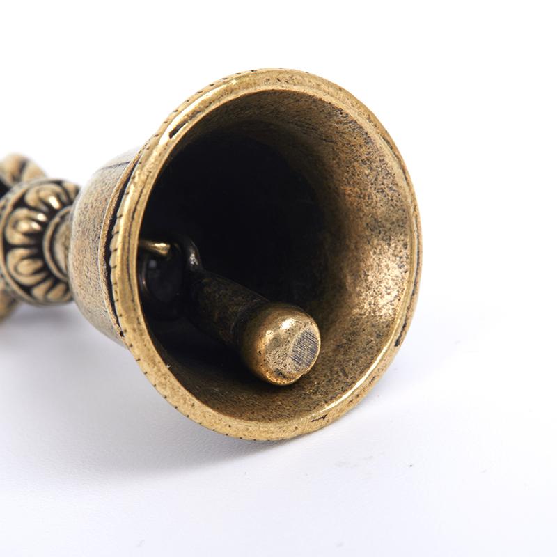 Brass Die Casting Wind Bell Handicraft Tibetan Style Bronze Bell Ornament Suitable For Home Wall Hanging Car Decoration And Key Pendant With Clear Sound And Vintage Decorative Effect