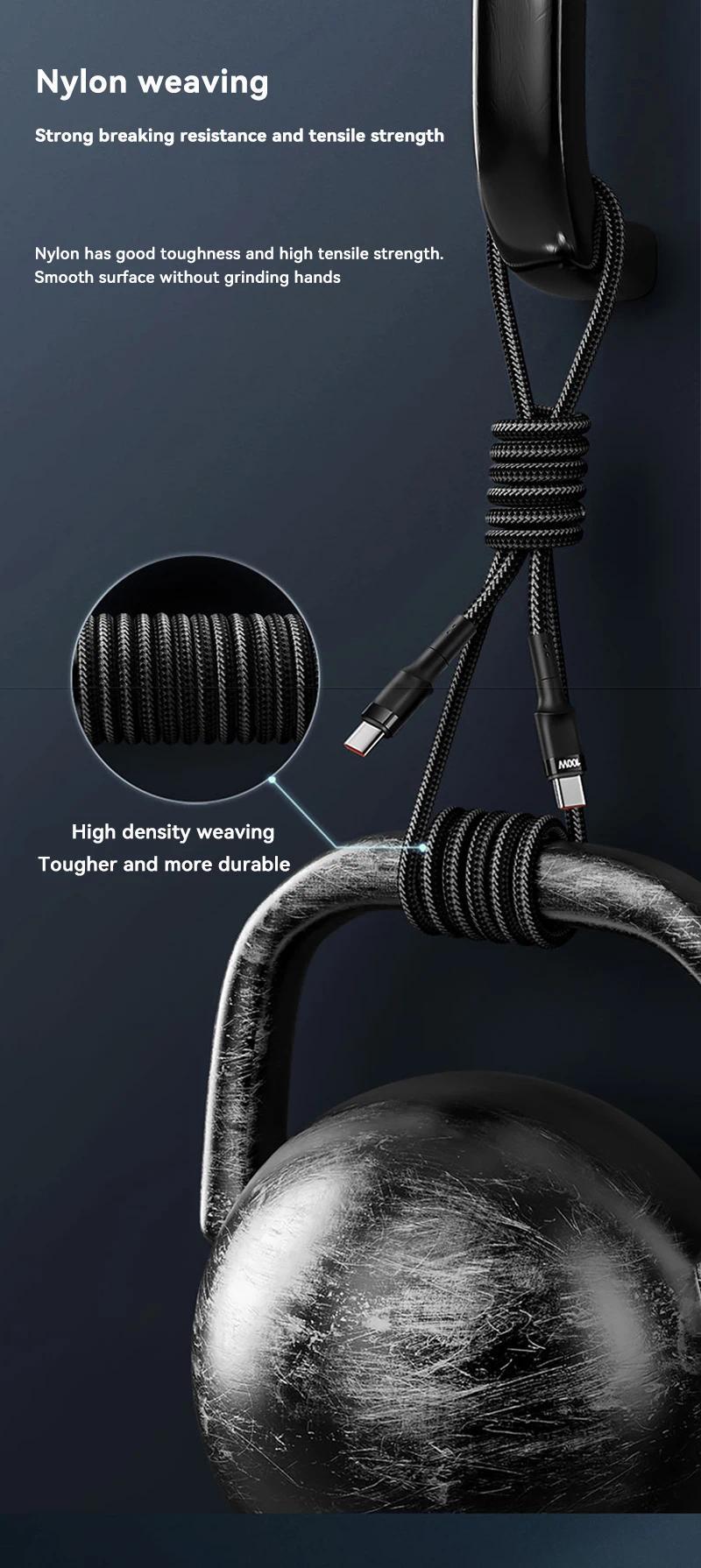 New 5 in 1 GaN Charger For IPhone 16 15pro Desktop Laptop Samsung 240W Fast Charging Adapter 120w Type To TypeC Cable Charger