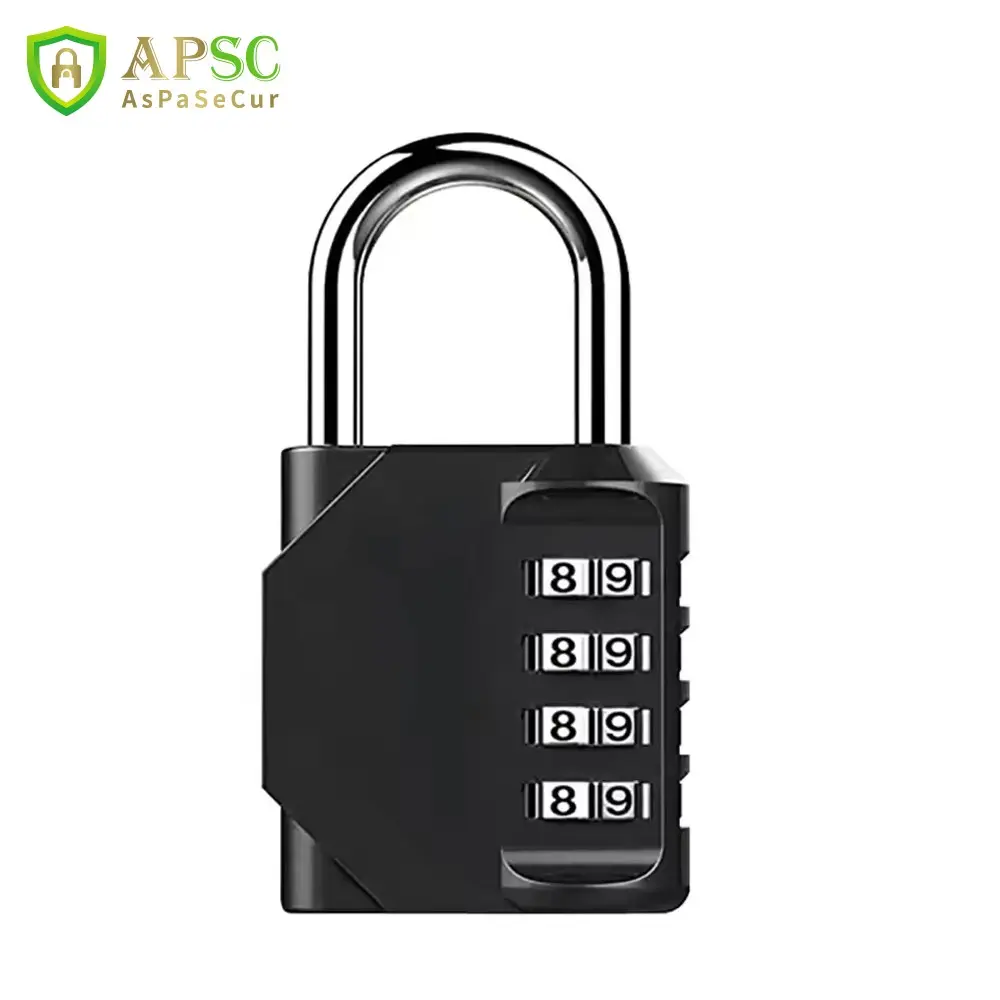 1pcs Zinc Alloy Combination Padlock, 4-Digit Password Lock, Waterproof Outdoor Lock, Fully Assembled Door Lock, Sturdy Lock, Combination Locks