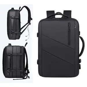 High-End Computer Bag, Large-Capacity Business Backpack, Water-Resistant Leather Film, Stylish Shoulder Bag for Professionals, Laptop Backpacks