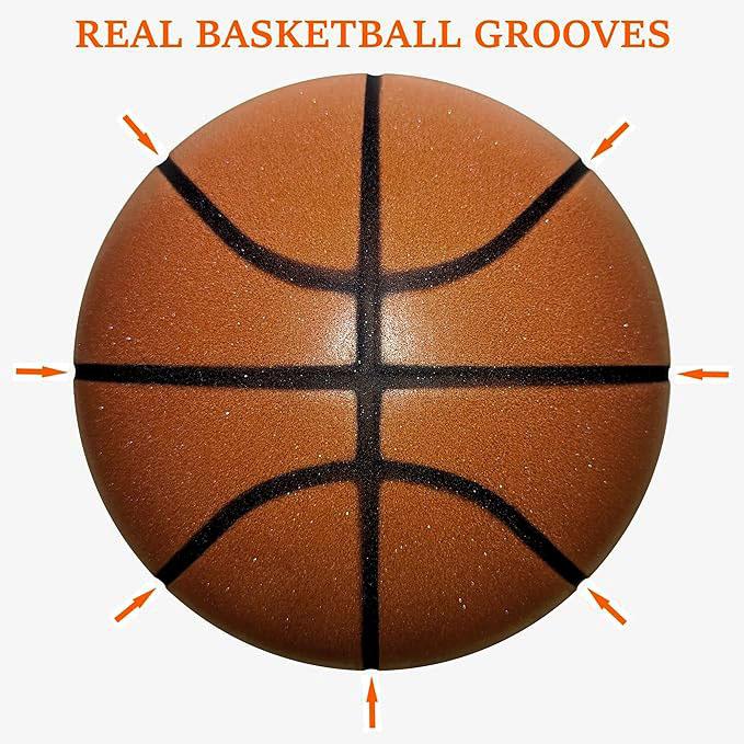 Silent Basketball Dribbling Indoor Grooved Airless Foam Basketball Quiet Dribbling Training Silent Ball Silent Basketball Dribbling Indoor Grooved Airless Foam Basketball Quiet Dribbling Training Silent Ball