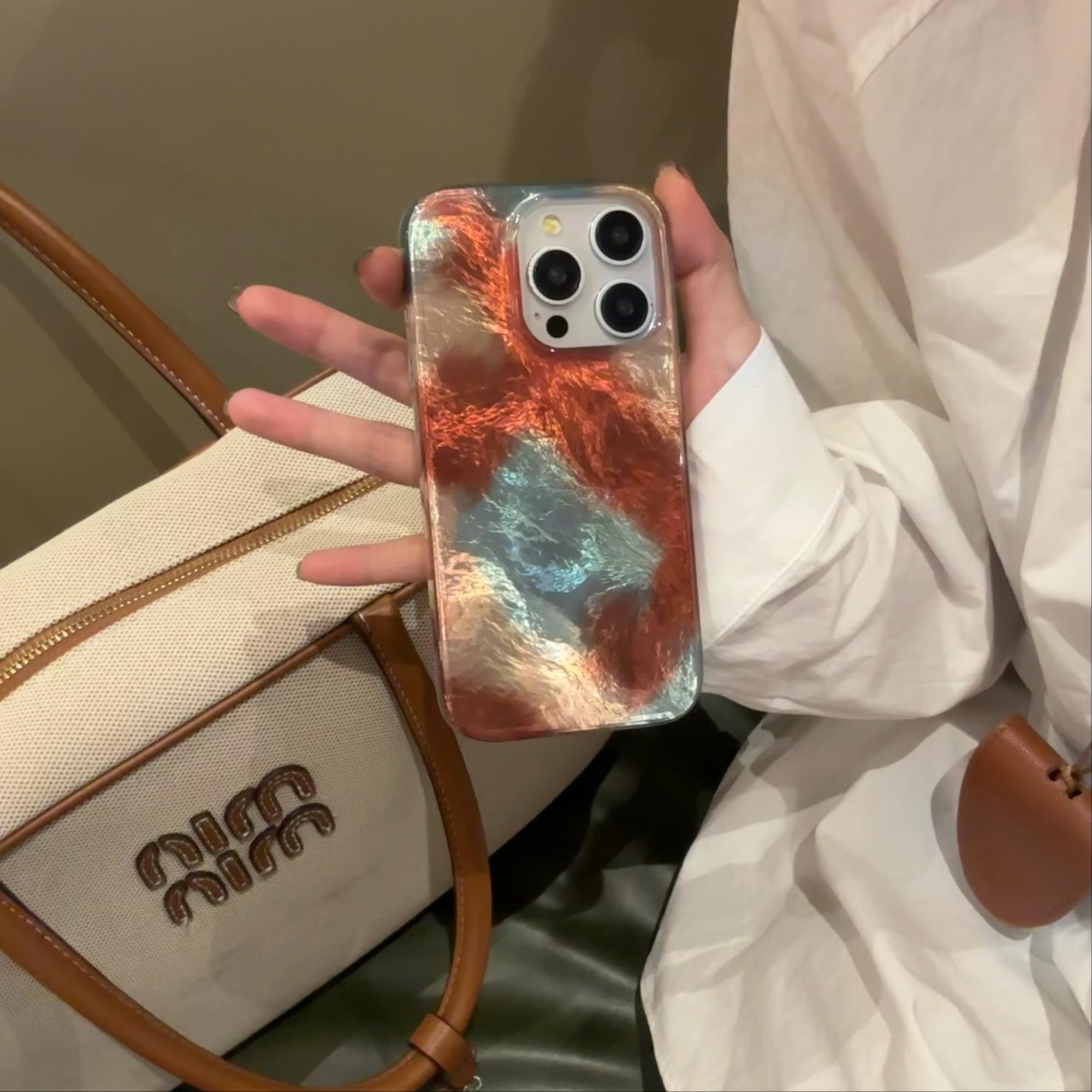 Iceberg Blue Gradient Dual Layer Shockproof Phone Case for iPhone 17 Pro Max, Stylish Protective Cover for iPhone 17 16 15 14 13 12 11 X XS XR Pro Max Plus Air