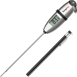 TP02S Digital  Thermometer for Cooking Bread Baking Sourdough Liquids, Meat Thermometer Digital with Super Long Probe for Kitchen Candy Making  for Dad Husband (Previously )