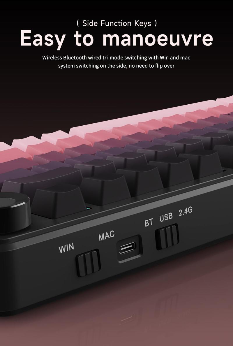 AJAZZ AK820MAX PLUS Daydream switch wireless mechanical keyboard Bluetooth three-mode long battery life gaming office gaming 8000mah