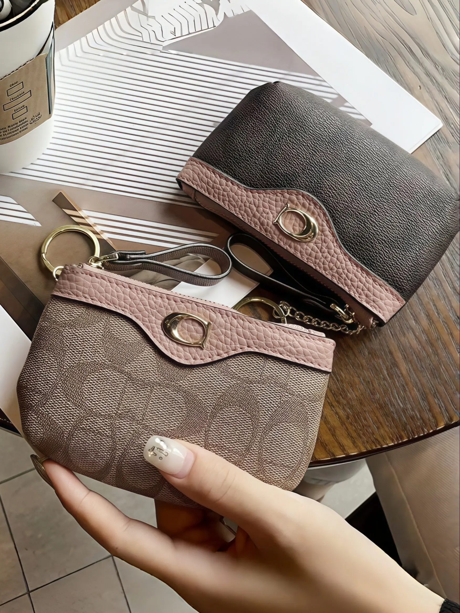New Fashion Wallet for Women, Multi-Functional Credit Card Holder, Zipper Coin Purse, Keychain Bag, Mini Storage Pouch