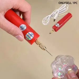 Mini Handheld Drill Bit, 0.7-1.2mm Crystal Epoxy Resin Jewelry Making Mini Electric Drill Dis Abs, Micro Home Mini Drill Grinder, Mini Precision Drill