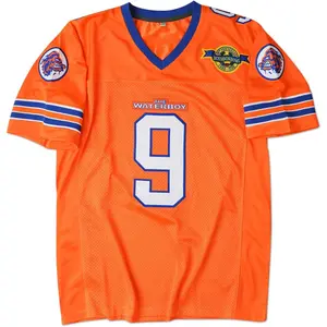 90s Football Jersey for Party,Bobby Boucher #9 The Waterboy Sandler 50th Anniversary Movie Football JerseyGift