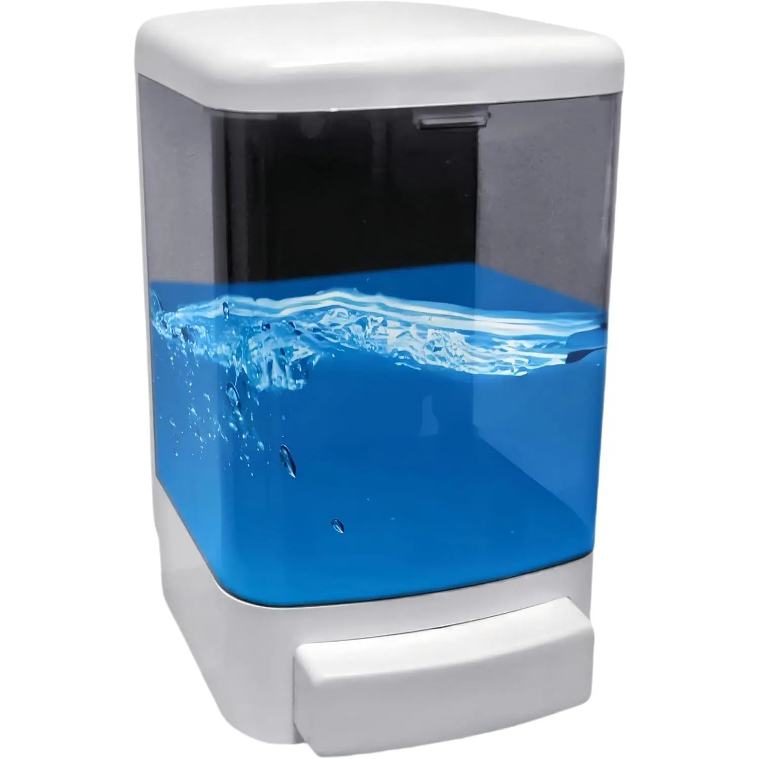 Wall Mounted Manual Soap Dispenser 33.8oz/1000ml for Bathroom Commercial Use, Durable ABS, Leak-Proof, Rustproof, Large Capacity, Easy Install & Refill, Suitable for Various Locations and LiquidsGift