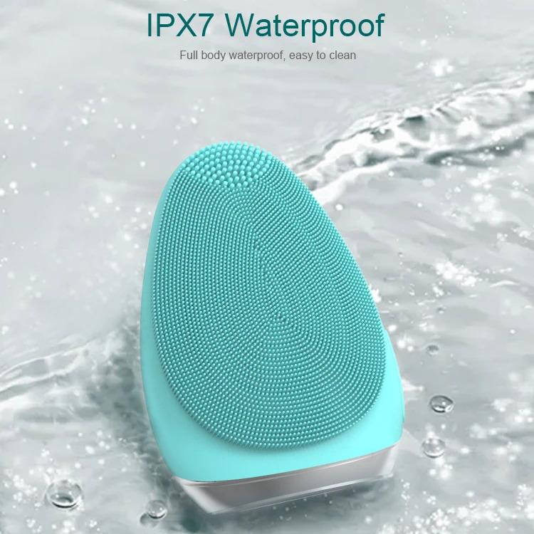 Facial Brush Cleansing Circular Shaped Face Silicone Scrub Portable Mini USB Brush Cleansing