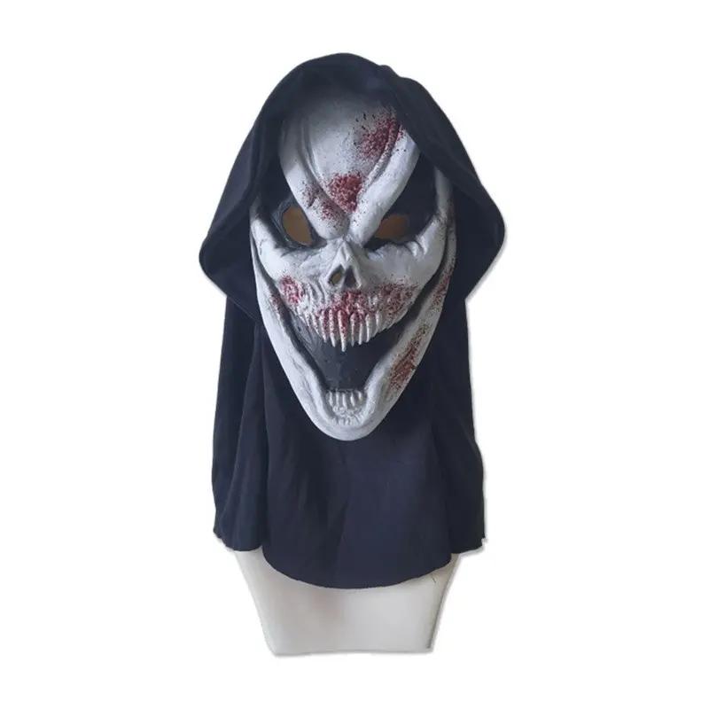 Halloween Horror Mask, Ghost Face Headgear, Death God Scary Prop, Haunted Makeup Party Accessory, 1pc Halloween Costume Item