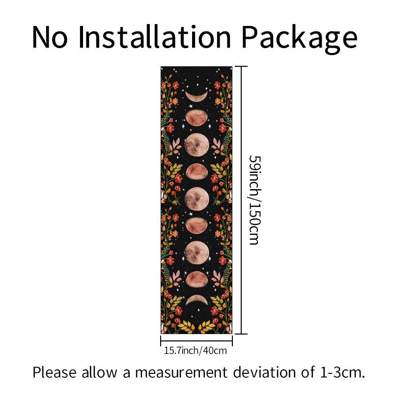 Mushroom Flower Butterfly Moon Phase Pattern Tapestry, Home Decor Accessories Psychedelic Wall Art Hanging Blanket, Wall Decor, Bedroom Accessories, Wall Tapestries, Tapestry Wall Mural, Living Room